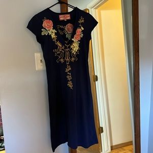 JWLA Johnny Was | embroidered LOVE dress